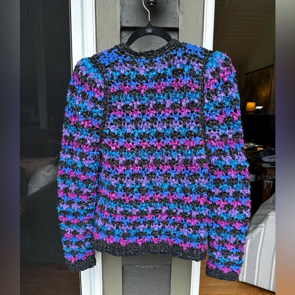 Estelle Gracer 1989 Vintage Chunky Knit Jacket Size Small - Picture 4 of 6